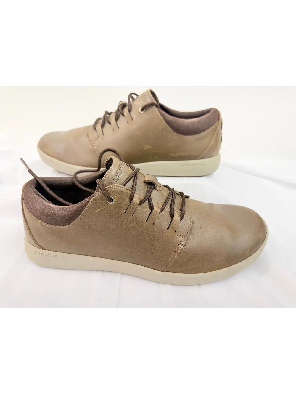 Merrell Freewhell 2 Casual Sneaker Men 12 Brown Full Grain Leather Boot Comfort